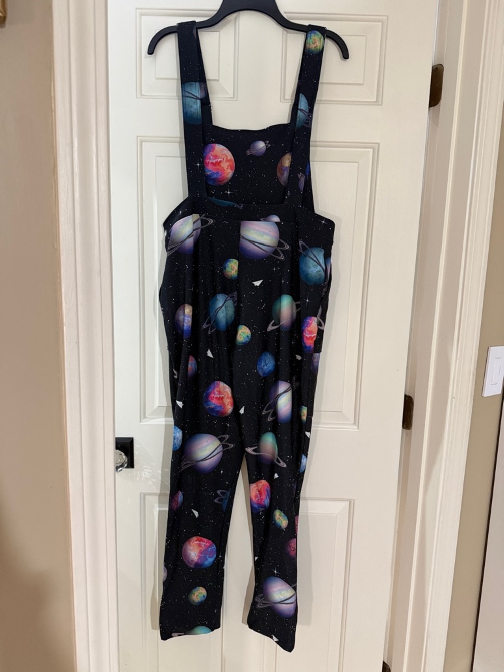 Blackmilk Black Planet-Print Overalls - Picture 2 of 3